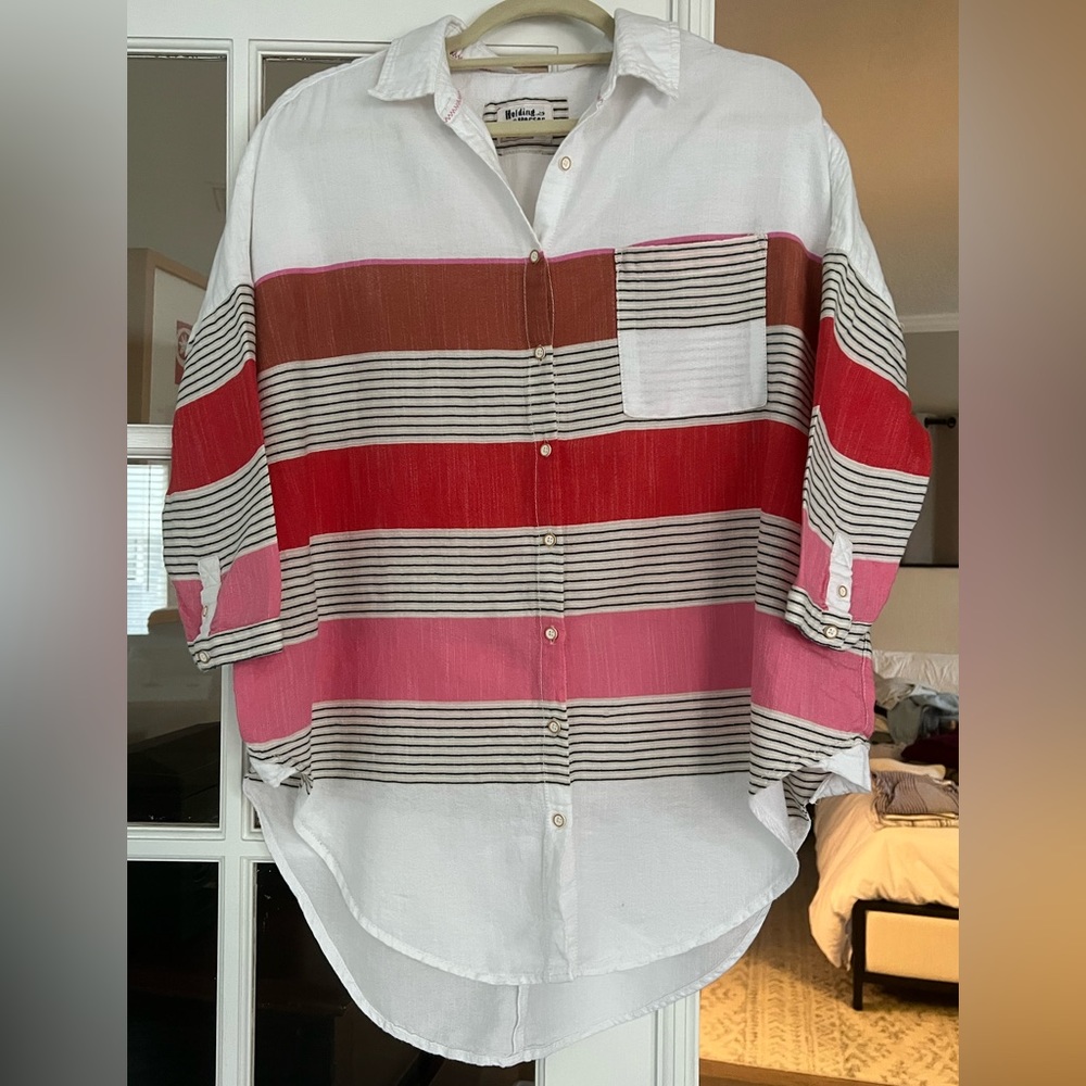 Anthropologie Long Sleeve Button Up Shirt